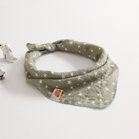 Stylish Star Print Cotton Bib for Baby