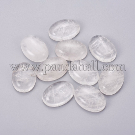 Natural Quartz Crystal Cabochons, Oval, 40x30mm