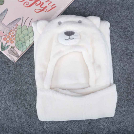 Adorable Cartoon Bear Design Blanket Bath Towel