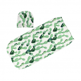 Floral Cactus Print Sleeping Bag and Hat