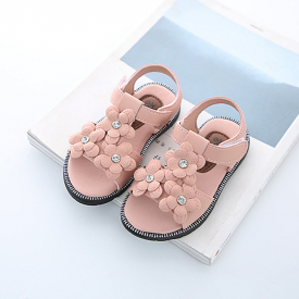 Baby/ Toddler Girl’s Flower Velcro Shoes