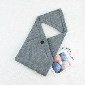 Soft Fleece-lining Knitted Hooded Sleeping Bag