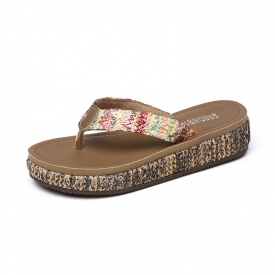 Casual Braiding Design Boho Slippers