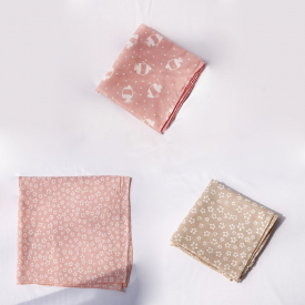 3-pack Floral Print Bibs Headband