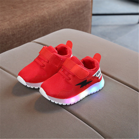 Baby / Toddler Lightning Print LED Sport Shoes