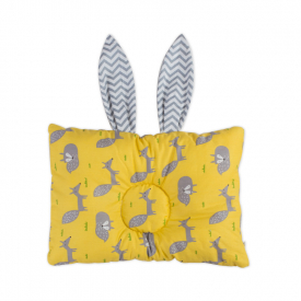 Bunny Design Baby Head Shaping Pillow