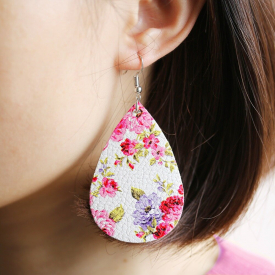 Vintage Flower Ear Drop Earrings