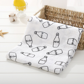 Cartoon Print Baby Swaddle Blanket