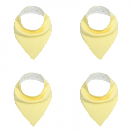 4-pack Solid Cotton Bibs