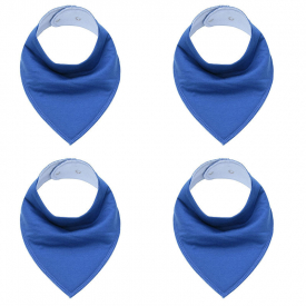4-pack Solid Cotton Bibs
