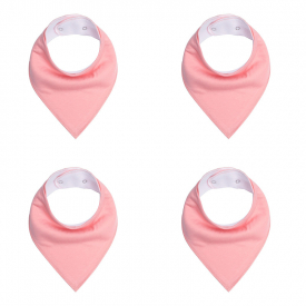 4-pack Solid Cotton Bibs