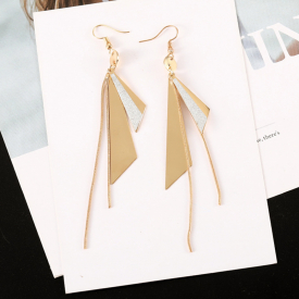 Trendy Triangle Tasseled Earrings