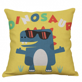 Cute Dinosaur Print Pillowcase