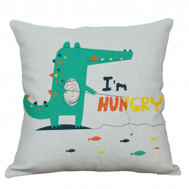Active Dinosaur Print Pillowcase