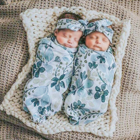 Allover Floral Sleeping Bag and Headband