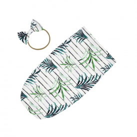 Elegant Floral Print Sleeping Bag and Headband