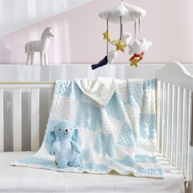 Double-layer Plaid Baby Blanket