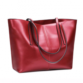 Women Geunine Leather Handbag Retro Shoulder Bag