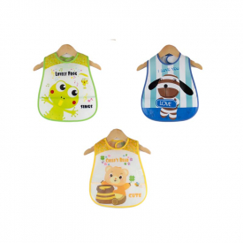 3-pack Waterproof Cartoon Print Bibs
