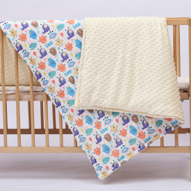 Comfy Monster Print Baby Blanket