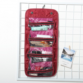 Women Rolls UP For Easy Travel Cosmetic Bag Storage Bag