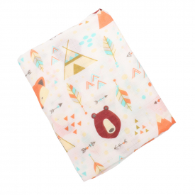 Cartoon Print Muslin Cotton Baby Blanket