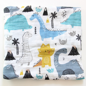 Dinosaur Print Baby Blanket