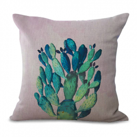 Vintage Cactus Print Pillowcase