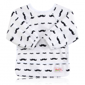 Waterproof Plant Striped Print Double Layer Baby Bib