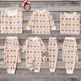 Christmas Snowflake Patterned Family Matching Pajamas Sets