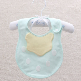Baby / Toddler Lovely Applique Waterproof Striped Cotton Bib