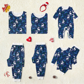 Mosaic Elk Patterned Family Matching Pajamas Set