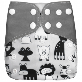 Cute Baby Washable Adjustable Cloth Diaper Waterproof Breathable Eco-friendly Diaper Without Insert