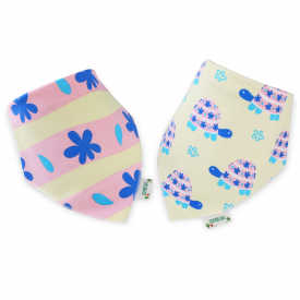 2-pcs Cartoon Design Waterproof Cartoon Print Bibs Set