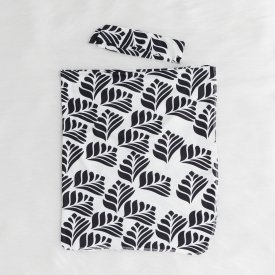 Tree Leaf Design Baby Sleeping Blanket Headband Set