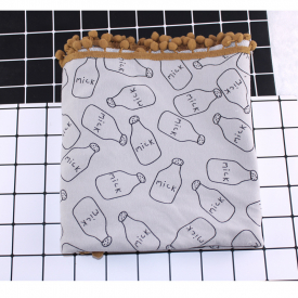 Bottle Print Knitting Softness Breathable Swaddle Blanket