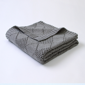 Hollow out Windproof Knitting Cotton Baby Blanket