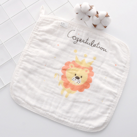 Cartoon Print Softness Baby Waterproof Handkerchief Bibs