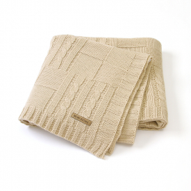 Solid Softness Knitting Cotton Baby Blanket