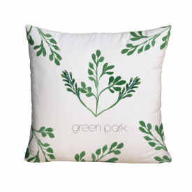 Freehand Sketch Leaves Suede Printed Pillowcase