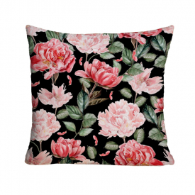 Plant Oil Painting Suede Printed Pillowcase