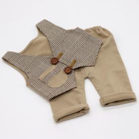 2-piece Gentleman Design Baby Photography Props Vest and Shorts Set