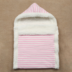 Cute Baby Newborn Girl Boy Swaddle Winter Plush Warm Stroller Sleeping Bag