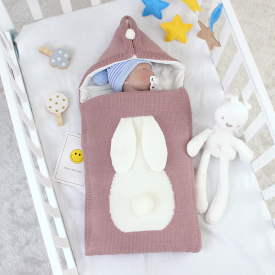 Baby Boy Girl Newborn Swaddle Rabbit Design Winter Sleeping Bag