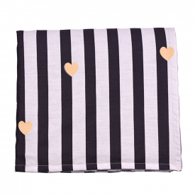 Striped Print Baby Cotton Swaddle Minky Bubble Dot Blanket