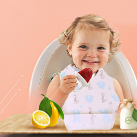 Animal Print Baby Bib Feeding Cloth for Children