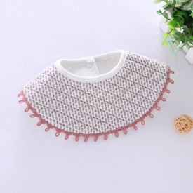 Baby  Cow Print 360 Degrees Cotton False Collar Bibs
