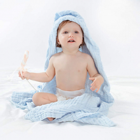 Solid Design Kintted Cotton Baby Swaddle Blanket