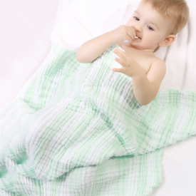 Striped Print Cotton Baby Swaddle Blanket