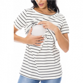 Casual Short-sleeve Nursing Tee